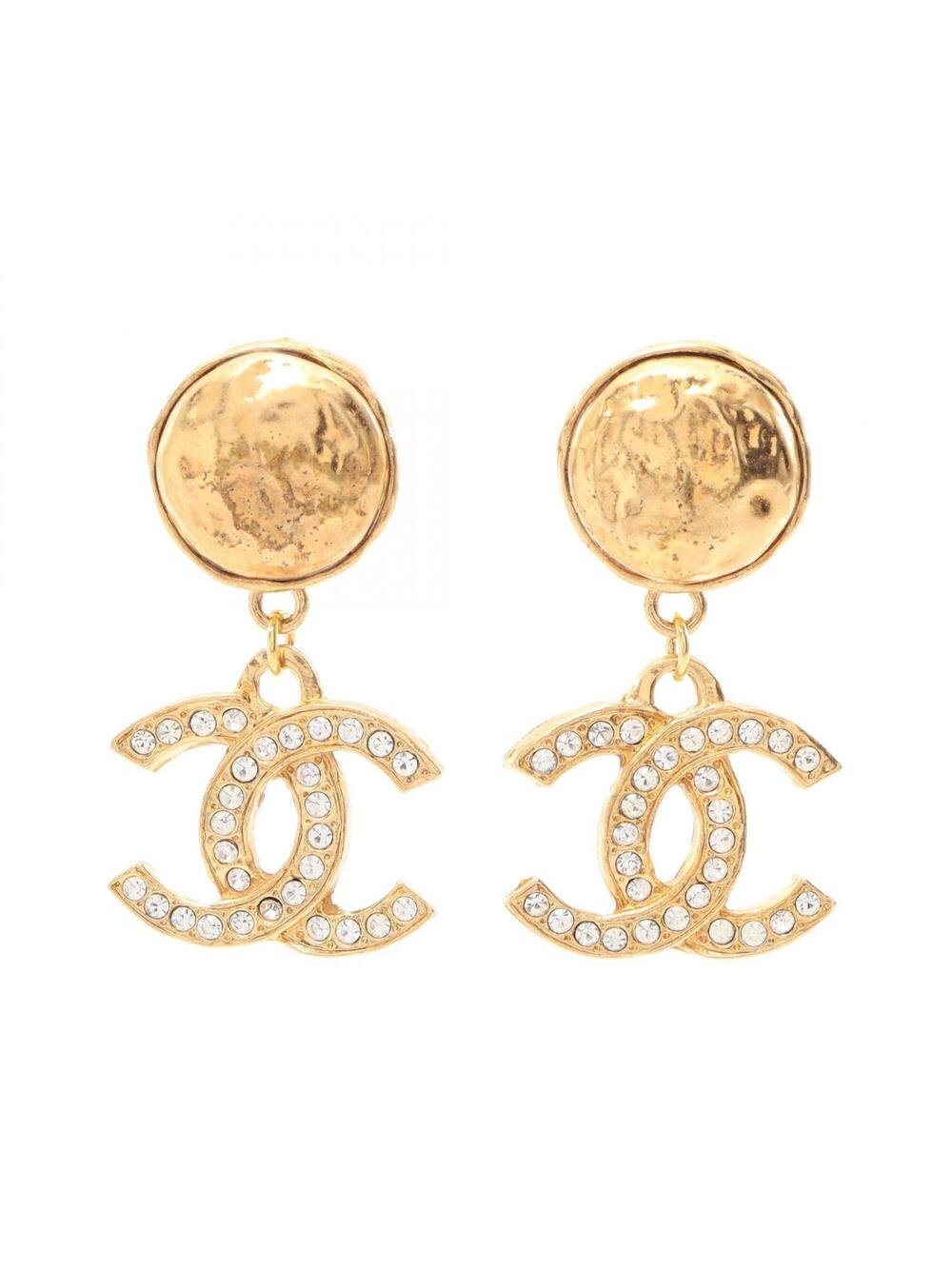 Chanel Cc Logo Clip-On Earrings Metal #351477C10B